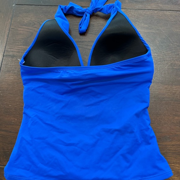 Lablanca Island Goddess Women's Blue Halter Swim Top - Picture 3 of 3